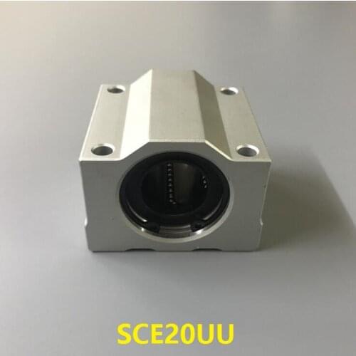 50pcs/lot SCE20UU SCE20 linear case unit linear Bearing block for 20mm linear shaft rod cnc router
