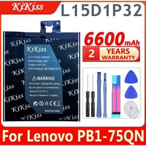 Original KiKiss L15D1P32 6600mAh Battery For Lenovo Tab3 Tab 3 8 Plus 8Plus TB-8703F 8703N 8703X 8703 PB1-750N PB1 750N+ Tools