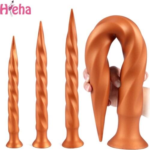 50cm Silicone Super Long Anal Plug for Men Prostate Massage Large Dildo Anal Sex Toys for Women Butt Plug Erotic Sex Toy G Spot