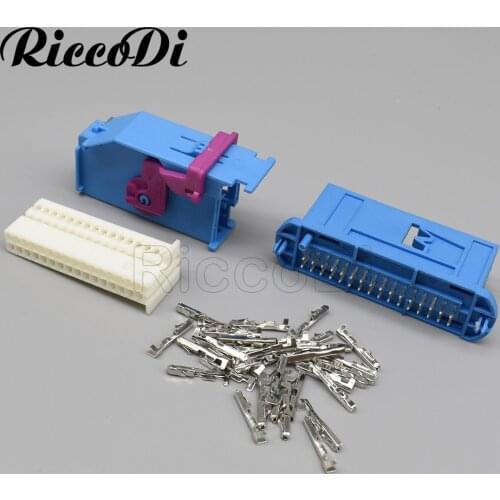 1-20Set Kit Tyco AMP 32 Pin 1J0972977D Connector 8L0972977D 1719057-2 Automotive ECU Plug For Audi VW Passat Tiguan Polo Golf