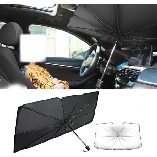 Car Umbrella Shape Window Sun Shade Protector Parasol Auto Sunshade Covers Interior Windshield Protection Accessories