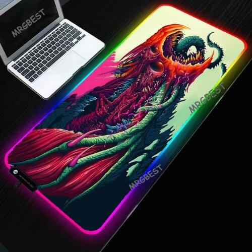 MRGBEST Mouse Pad Large RGB LED Mouse Mat Big Desk Mat Non-Slip Rubber Base Mousepad for Laptop PC Game Waterproof