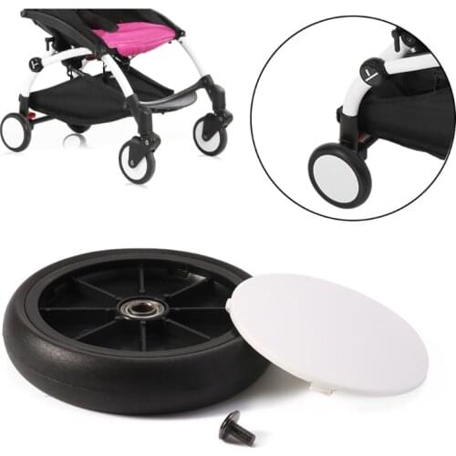Baby Strollers Front/Rear Wheels Pushchair Back Rubber Wheel Kids Yoya Pram Stroller Accessories For with tools Stroller Wheel
