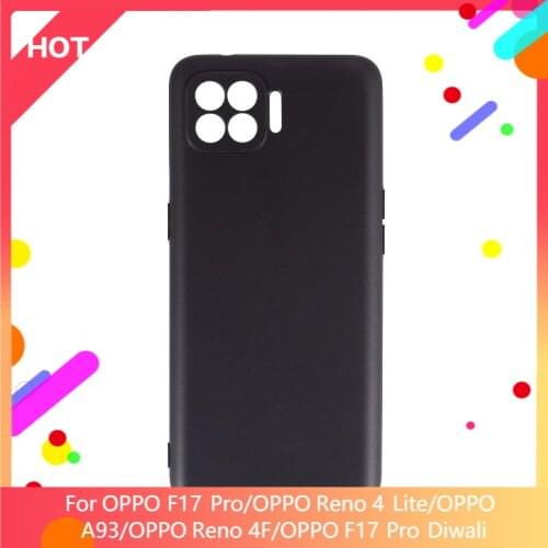 F17 Pro Case Matte Soft Silicone TPU Back Cover For OPPO Reno 4 Lite A93 Reno 4F F17 Pro Diwali Phone Case Slim shockproof