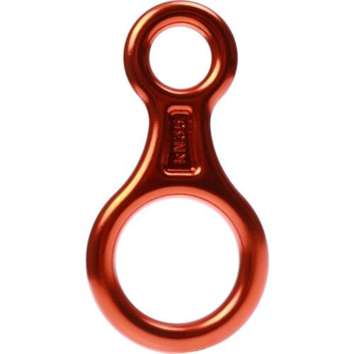 Figure 8 Mountaineering Climbing Rappelling Ring Belay Device 35KN Downhill Protection for Rappelling Rescue Aerial Game Gear