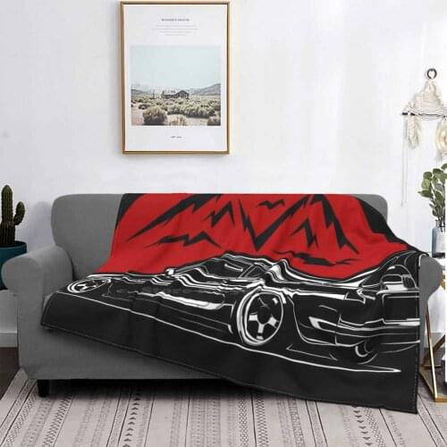 Jz Powered Hot Sale Printing High Qiality Flannel Blanket Rwb Skyline Ssr Te37 Rays Volk 2Jz S2000 Nissan Gtr Nissan Skyline