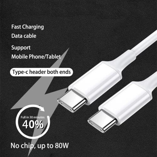USB C to USB C fast Charging Dual Type C Cable for iPad Pro 25cm/1m/2m Quick Charge Cable For Xiaomi 10 Redmi 10X Pro K30 8A 9
