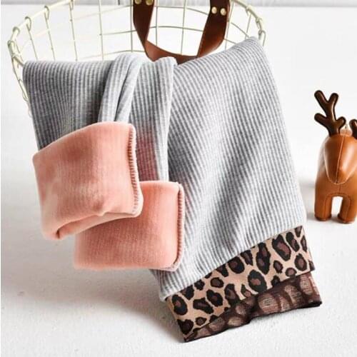 Winter Leggings Women Leopard Waist Womens Pants Warm Fleece Leggings Skinny Womens Trousers Thick Velvet Ladies Pencil Pants