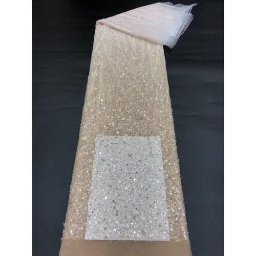 Hot-selling exquisite bead tube + transparent film, chaotic lines, gradient tulle embroidery lace, suitable for fashionable ladi