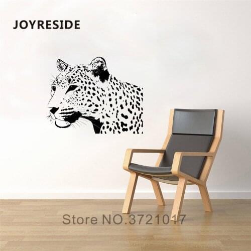 JOYRESIDE Predator Cheetah Wall Africa Animal Decal Vinyl Sticker Decor Home Nursery Bedroom Living Room Interior Art Mural A315