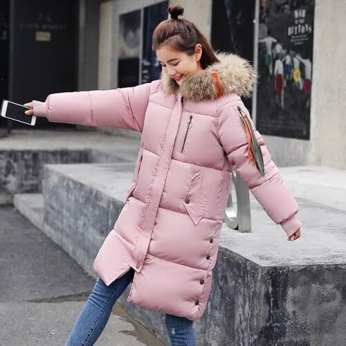 2018 Real Top Fashion Polyester No Zipper Wide-waisted Standard Full Zippers New Arrival Winter Long Clothes Loose Coat Tide