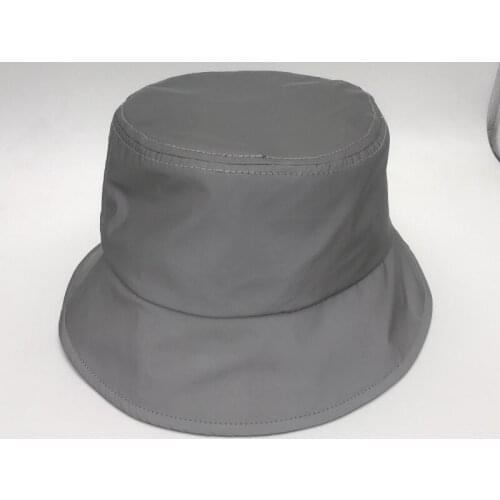 Men women hip hop reflective bucket hat outdoor sporting high visibility bucket hats unisex casual fishing hat cap