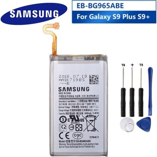 Samsung Original EB-BG965ABE Battery For Samsung GALAXY S9 Plus G9650 S9+ G965F Genuine Replacement Phone Battery 3500mAh