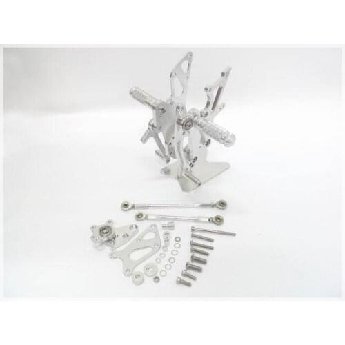 Silver Rearset Rear Set Footpegs for 2007-2012 Honda CBR 600RR