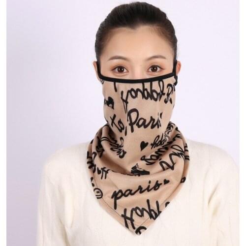 Scarf Women Spring and Autumn Scarf Magic Headband Spring and Autumn Outdoor Windproof Cycling Mask Cervical Support Scarf