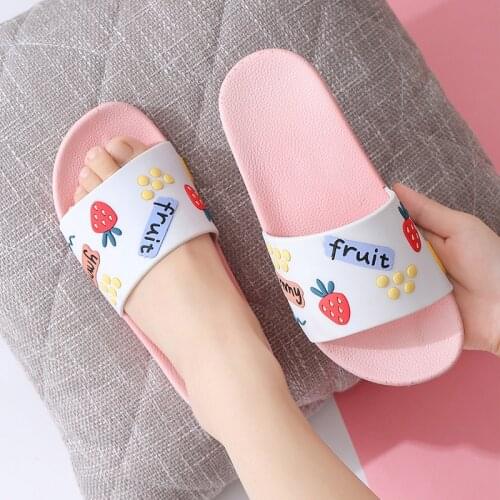 Slippers Womens Summer Cute Cartoon Couples Home Indoor Non-Slip Bath Slippers Slippers Men Home Slippers for Men Shoes Men