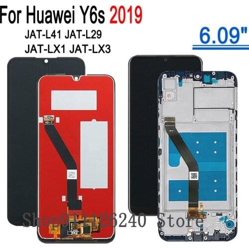 Tested Screen For Huawei Y6s 2019 LCD Display With Touch Screen Y 6s 2019 LCD Glass Frame Module JAT-L41 JAT-L29 JAT-LX1 JAT-LX3