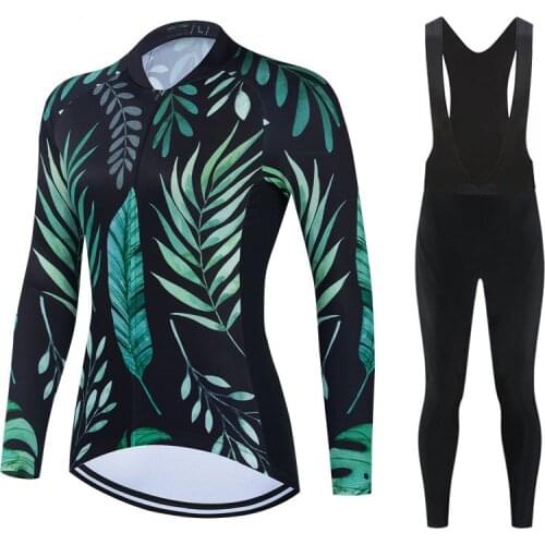 Cycling Jerseys 2021 SALEXO Triathlon Team Womens Long Sleeve Cycling Clothing Bike Uniform Bike Jersey Set MTB Ropa Ciclismo