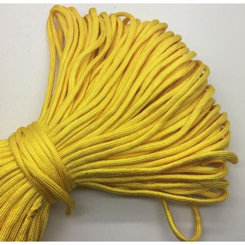 10yds/Lot Yellow Paracord Bracelets Rope 7 Strand Parachute Cord CAMPING HiKING #SZ69