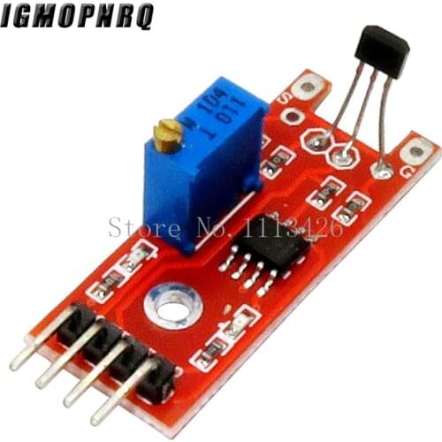 1pcs 4pin KY-024 Linear Magnetic Hall Switches Speed Counting Sensor Module