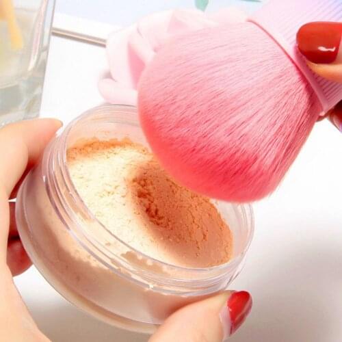 1Pc Powder Makeup Brush Professional Soft Mushroom Head Practical Skin-friendly Face Brush Portable Cosmetic Beauty Facial Tools