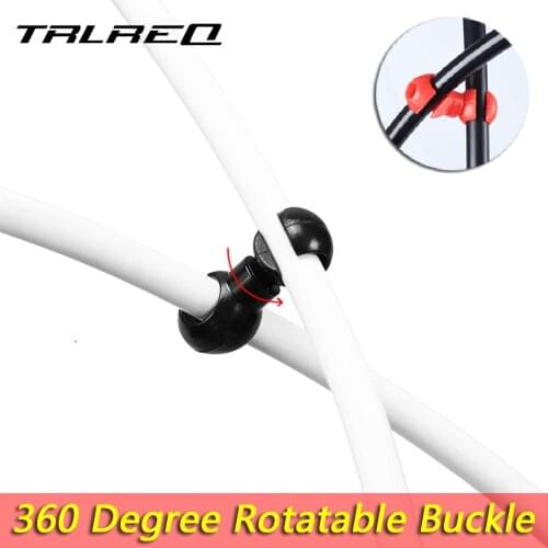 10Pcs Rotatable MTB Brake Line C/S Buckle Bike Brake Derailleur Shift Cable Line Tube Pipeline Storage Device Ring Clasp