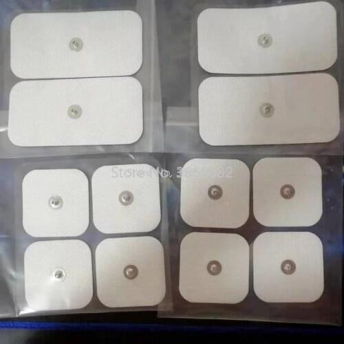 12pcs SELF-ADHESIVE DUAL SNAP ELECTRODES FOR COMPE Compex Muscle Stimulators with 3.7mm stud