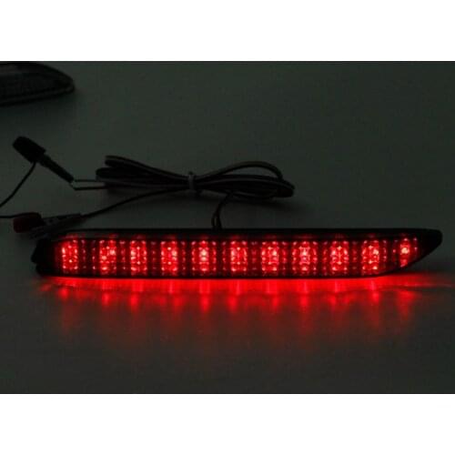 2Pcs LED Brake Rear Bumper Reflector FTT Tail Braking Lamp Warning Stop Light for toyota Camry 2009 2012 Innova/ISF/GX470/RX300