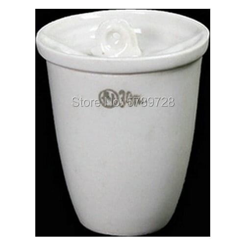 5pcs 30ml Ceramic volatilization crucible with cover, special ceramic volatilization crucible used in coal analysis experiment