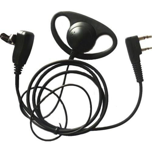 5x Security D-Ring Shape Soft Ear Hook Earpiece Earphone Headset Mic For BaoFeng UV-5R UV-5RA UV-5RE Plus UV-B5 Two Way Radio