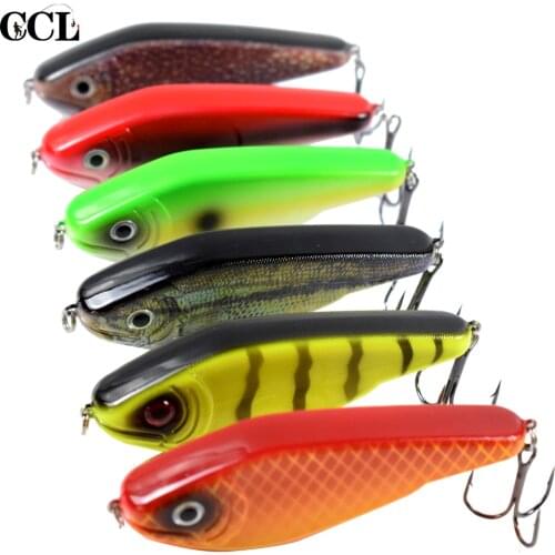 6pcs/lot 9cm 26g JerkBait Fishing Suspending In Freshwater Seawater Depth 0.3-15m NO.2 Hooks With 3D Eyes For Perch Shad Pike
