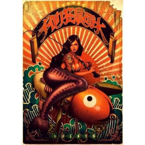 DIY Full Retro Style Diamond Painting Cross Stitch Sexy Mermaid Embroidery Home Decor 5D Handcraft JX659