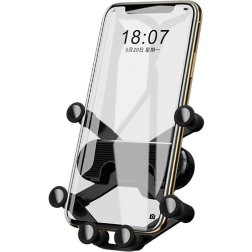 New Phone Car Holder Air Vent Universal GPS Bracket Clip Stand For Iphone 11 Xiaomi note 10 Gravity Car Phone Holder Automatic