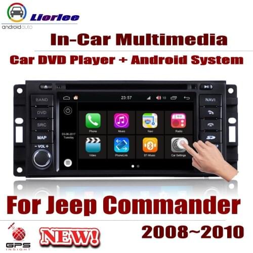 Car DVD Multimedia Player For Jeep Commander 2006-2011 Android Radio Accesorios GPS Navigation System Audio Dash Head Unit