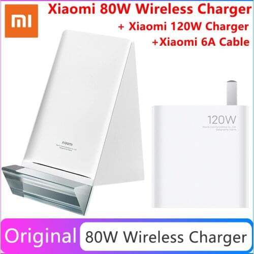 Xiaomi 80W MAX Wireless Charger Stand Smart Temperature Control Vertical Charging Base With Cable Fast Charge For Xiaomi 11 pro