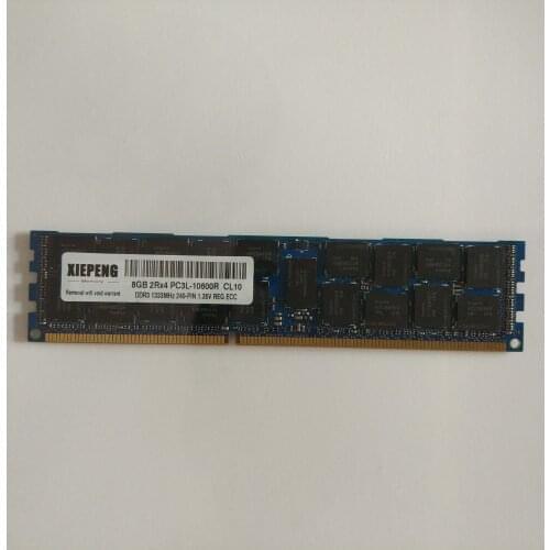 For Dell PowerEdge C8220 C8220X M910 R920 T710 Server RAM 32GB 4Rx4 PC3L-10600R REG ECC 16GB DDR3 1333MHz 8GB Registered Memory