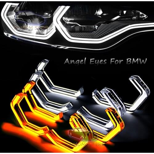 Dual color M4 Style Angel Eyes Car Led DRL Running Light 2 3 4 5 Series For BMW F30 F31 F34 F10 F13 F18 F22 M2 M3 M4 M5 E90 E81