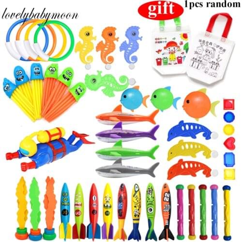 Diving Game Toy Funny Swimming Pool Hot Summer Shark Rocket Throwing Toy for Children Dive Dolphin Accessories Toy Drop shipping