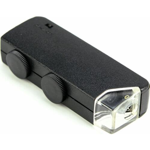 Pocket Magnifier Handheld Jewelry Glass Loupe with Lamp Magnifying Glass 160x - 200x Illuminated Zoom Monocular Microscope