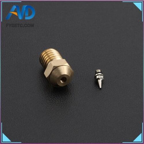 3D Printer Parts Airbrush Nozzle Adapter Set 0.5mm Airbrush Nozzles Adapter With Nozzle For V6 Hotend 1.75mm Filament
