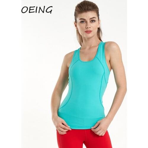 Summer Yoga Workout Vest Running Mesh Shirts Seamless Tights Sport Paded Fitness Tank Tops