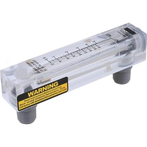 LZM-15 0.5-5GPM/2-18LPM Panel Type Water Flowmeter Measurement Tool