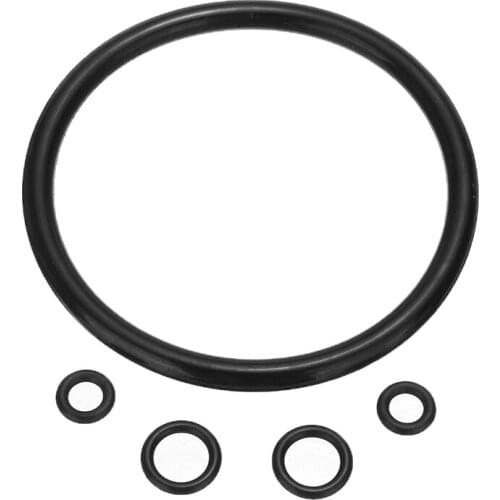 Mayitr 5pcs/lot Silicone O Ring Seal Set Black Homebrew Beer Keg Pin/Ball Lock Soda Keg Barware Accessories