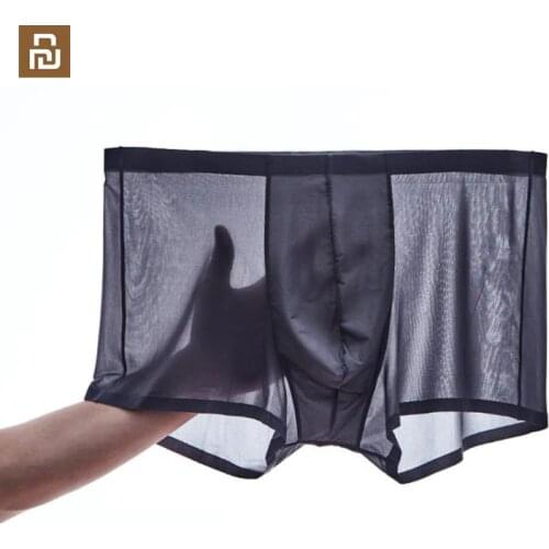 Instant me 2 spring and summer cool ice silk seamless boxer briefs mens comfortable light breathable pants for xiaomi youpin
