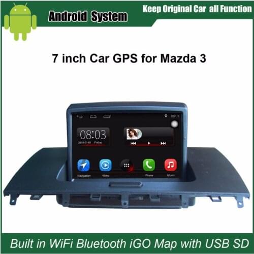 Upgraded Original Car Radio Player for Mazda 3 Car Video Player Built in WiFi GPS Navigation Bluetooth with free gift 32G USB
