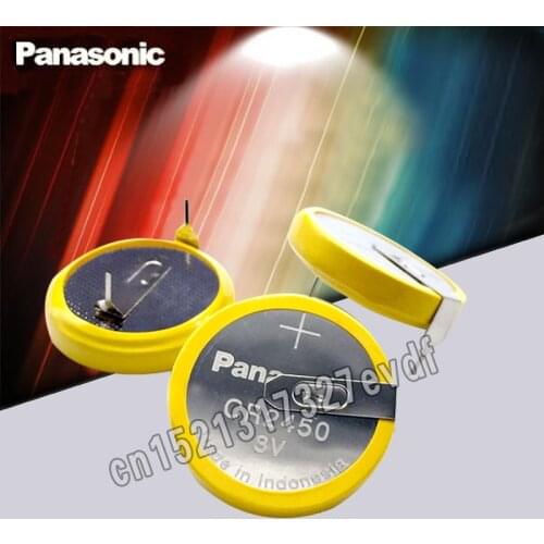 10PCS/LOT Original Panasonic CR2450 with pins 3V coin cell 2450 lithium battery