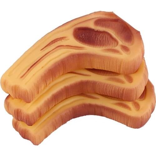 Fake Meat Squeaky Toy Creative Bite-proof Rubber Food Dog Toy Dog Chewing Toy Simulation Sound Toy Interactive Toys