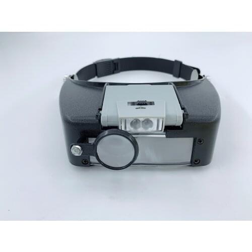 Headband Magnifier 1.5X 3X 6.5X 8X Loupe Head Magnifying Glass Lens Jewelry Watch Repair Watchmaker Magnifier with LED Light