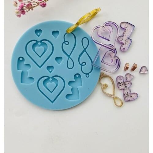 Earrings Epoxy Resin Mold Ear Drop Dangle Pendant Casting Silicone Mould DIY Crafts Jewelry Making Tools