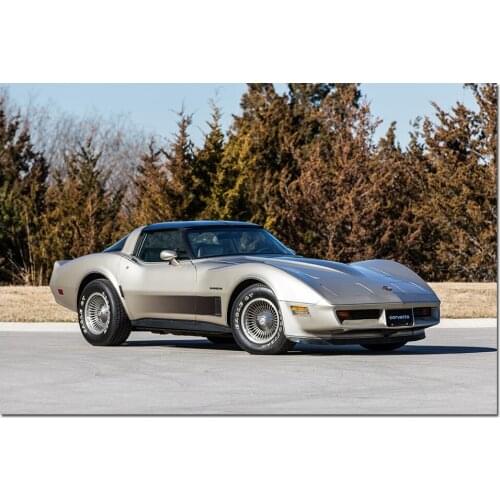 Modern Decorative Painting 1982 Chevrolet Corvette Picture Posters and Prints Canvas Wall Art for Home Room Decor